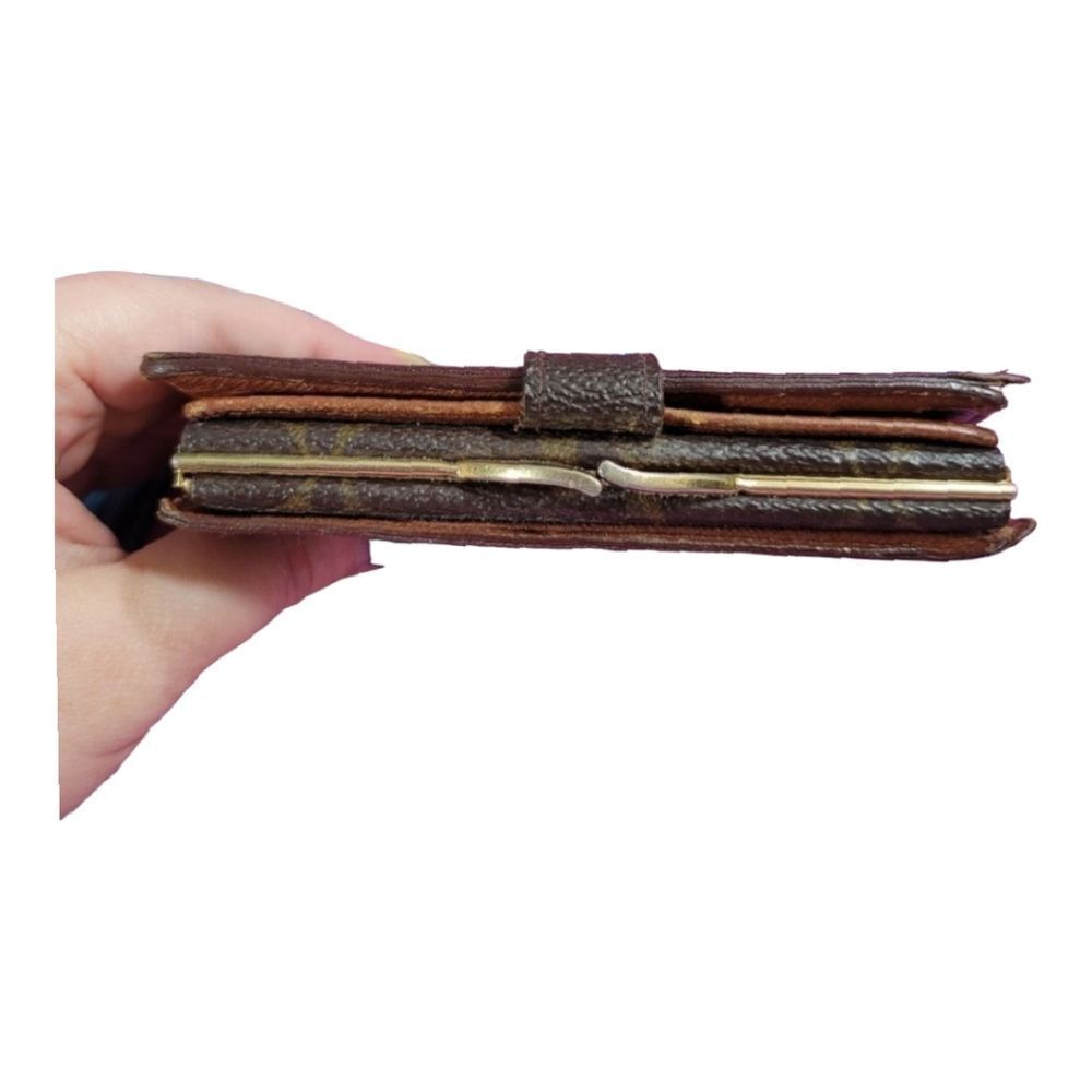 Louis Vuitton Monogram Viennois Wallet Kisslock Vintage 1998 LV Auth - Picture 5 of 13